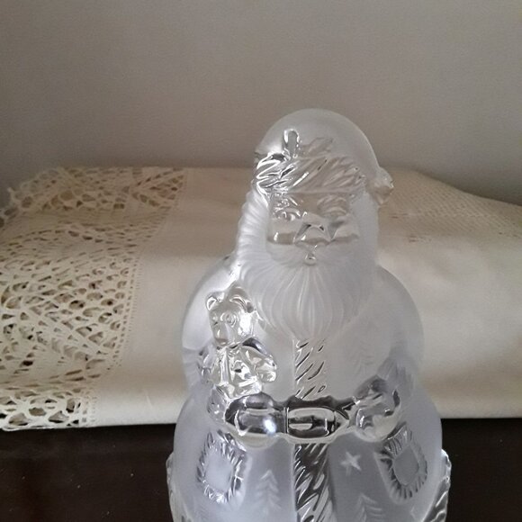 MIKASA Glass Santa Claus Candle Holder - NWT - Picture 3 of 7